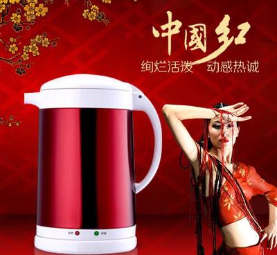 韓派 華科電器 不銹鋼彩鋼電熱水壺保溫壺 多色廠家批發(fā)圖片_高清圖_細節(jié)圖-中山市華科電器 -